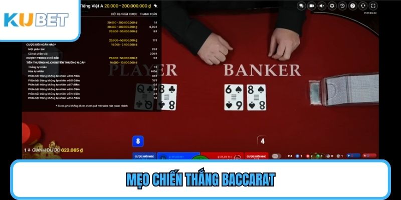Mẹo chiến thắng Baccarat