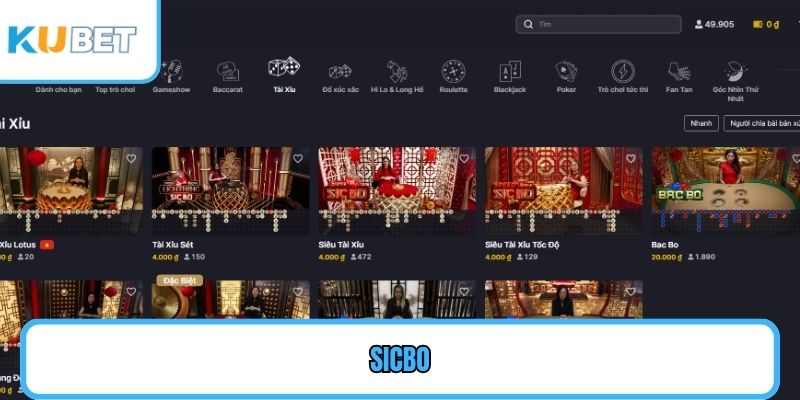 Sicbo CN3789 - Lắc Xúc Xắc Nhận X10 Tài Khoản Ngay Lập Tức